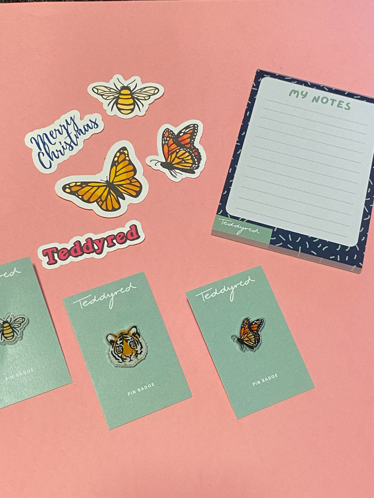 Bee Acrylic Pin Badge