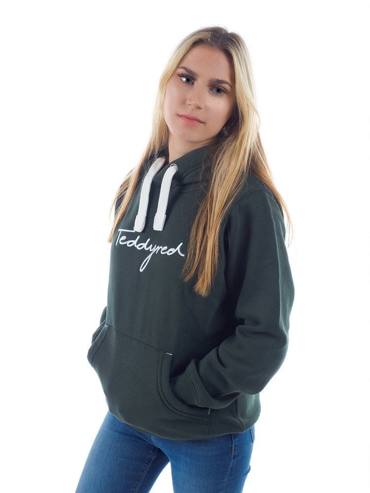 
            
                Load image into Gallery viewer, Bottle green heavyweight hoodie
            
        
