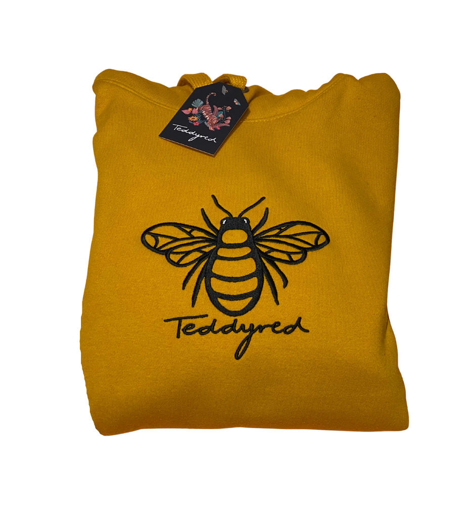 Mustard bee hoodie