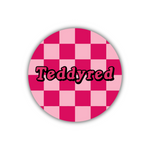 Teddyred Retro Button Badge