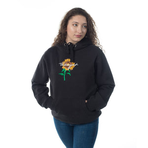 Sunflower embroidered hoodie