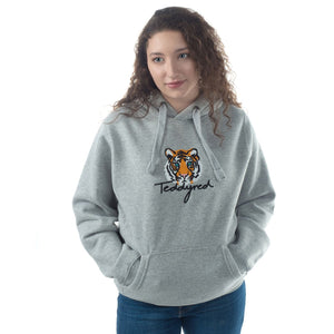 Tiger embroidered hoodie