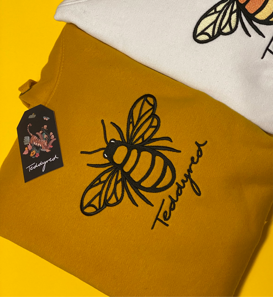Mustard bee hoodie