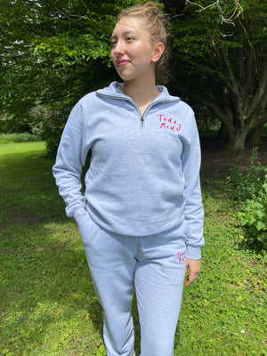 Heather Grey 1/4 Zip Sweatshirt