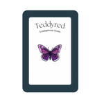Purple Butterfly Acrylic Pin Badge
