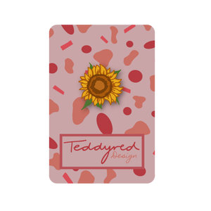 Sunflower Acrylic Pin Badge