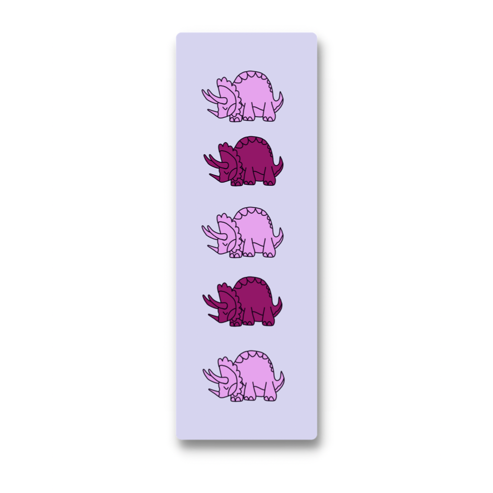 Purple Dino Bookmark