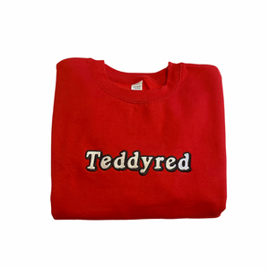 Red Icons Embroidered Sweatshirt