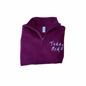 Burgundy 1/4 Zip Sweatshirt