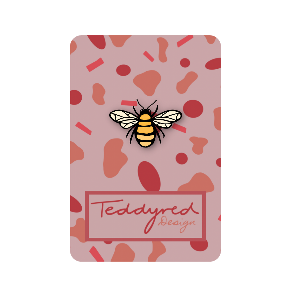
            
                Load image into Gallery viewer, Bee Acrylic Pin Badge
            
        