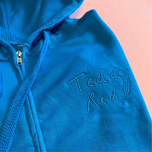 Turquoise Lightweight Zip Hoodie