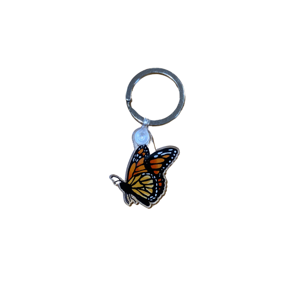 Monarch Butterfly Acrylic Keyring