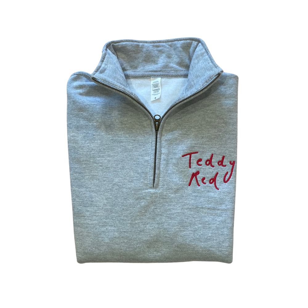 Heather Grey 1/4 Zip Sweatshirt