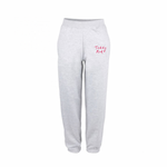 Heather Grey Embroidered Joggers