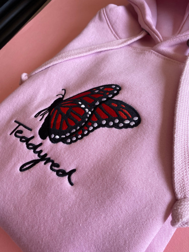 Baby Pink Butterfly Hoodie