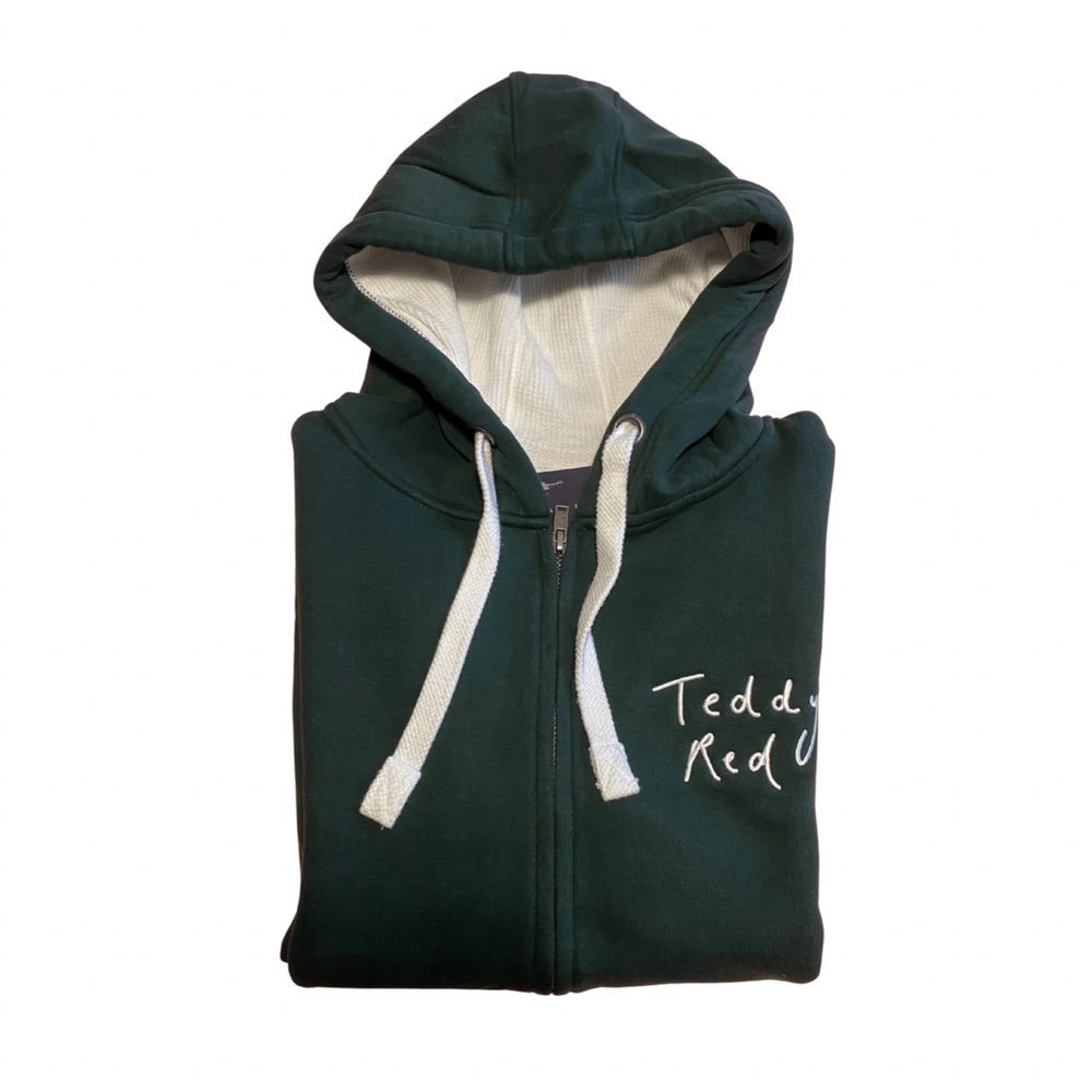 Bottle Green Heavyweight Zip Hoodie