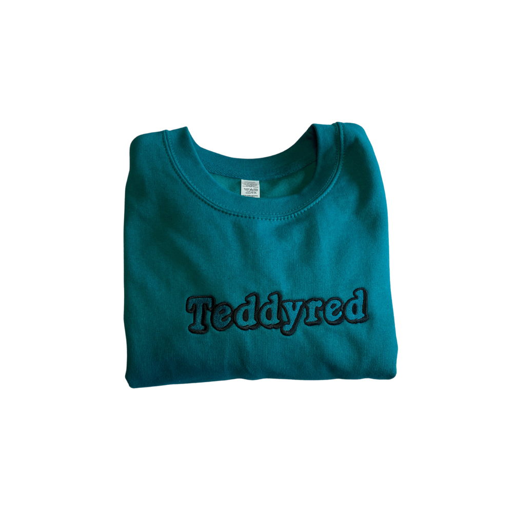 Jade Blue Retro Sweatshirt