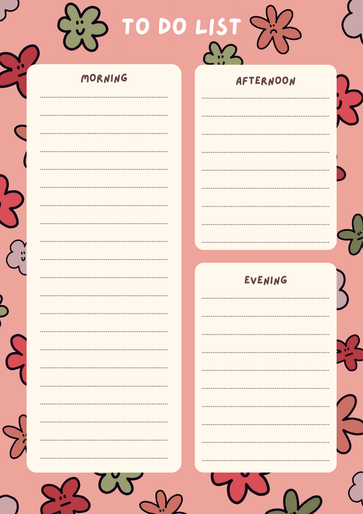 A5 Flower Planner