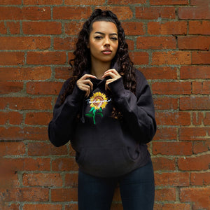 Sunflower embroidered hoodie